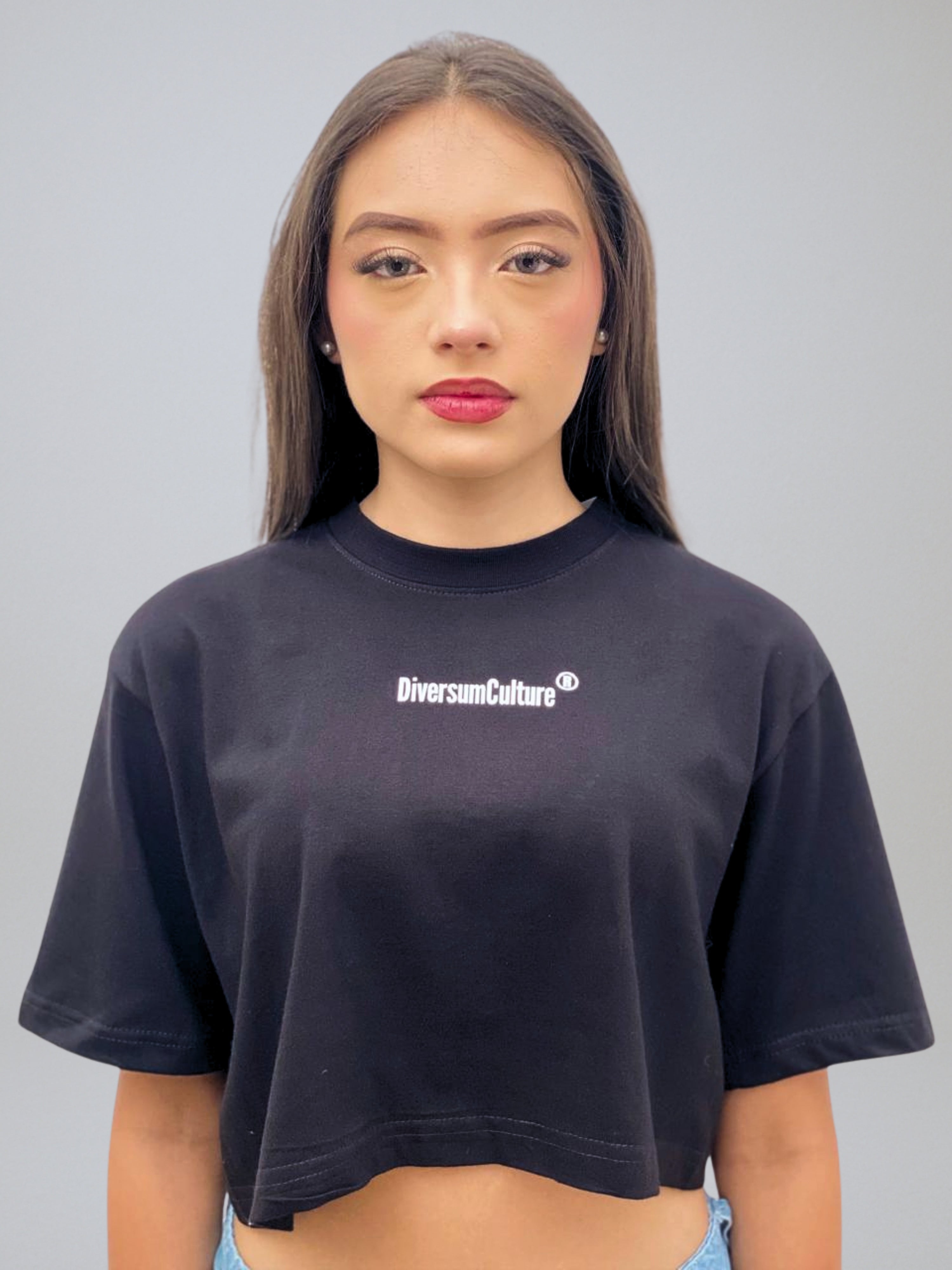 Crop top Line Women Black DIVERSUM