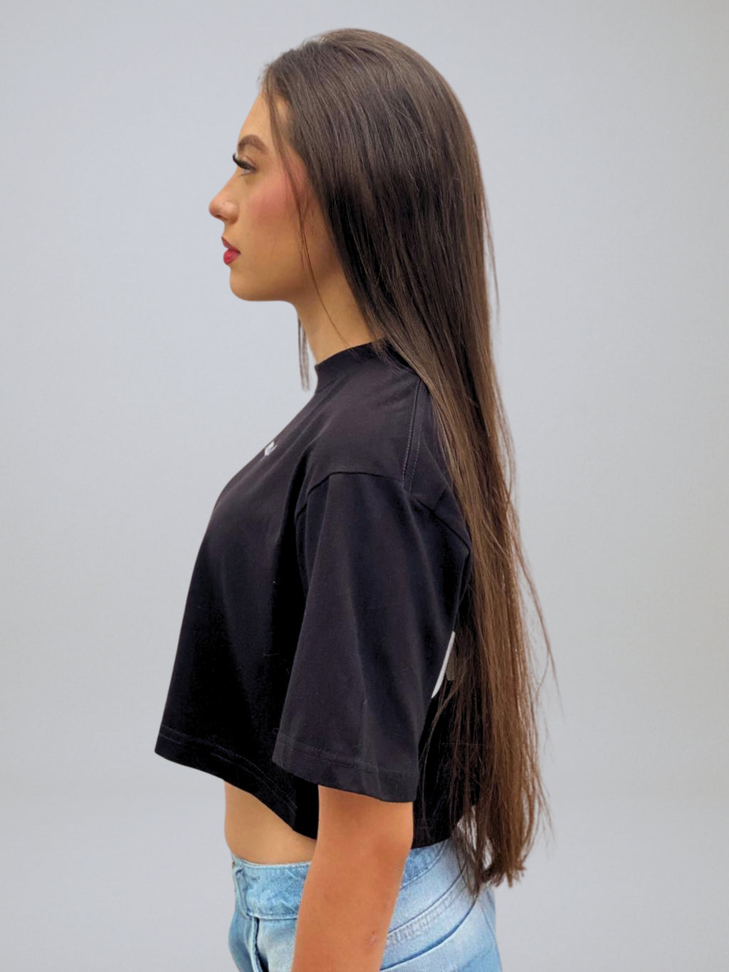 Crop top Line Women Black DIVERSUM