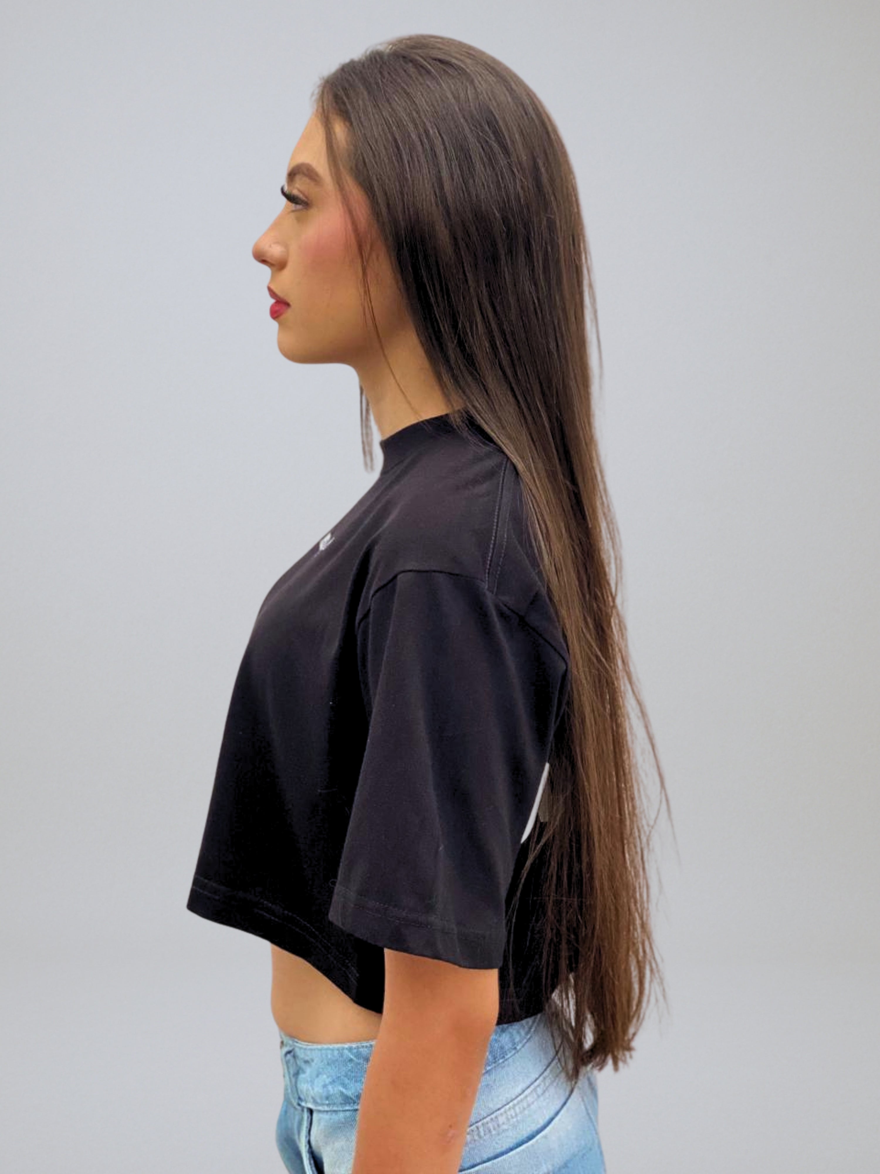 Crop top Line Women Black DIVERSUM