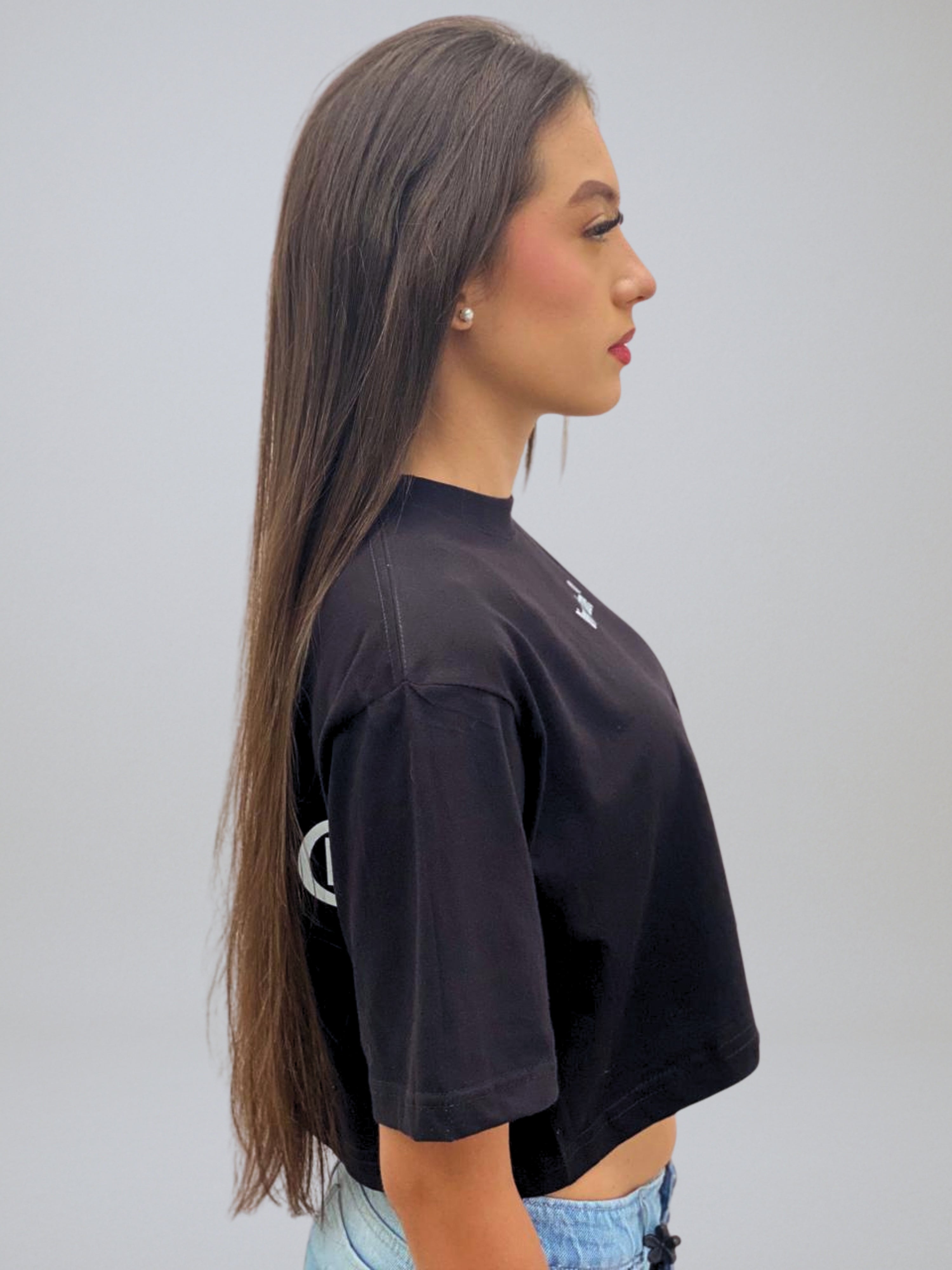 Crop top Line Women Black DIVERSUM