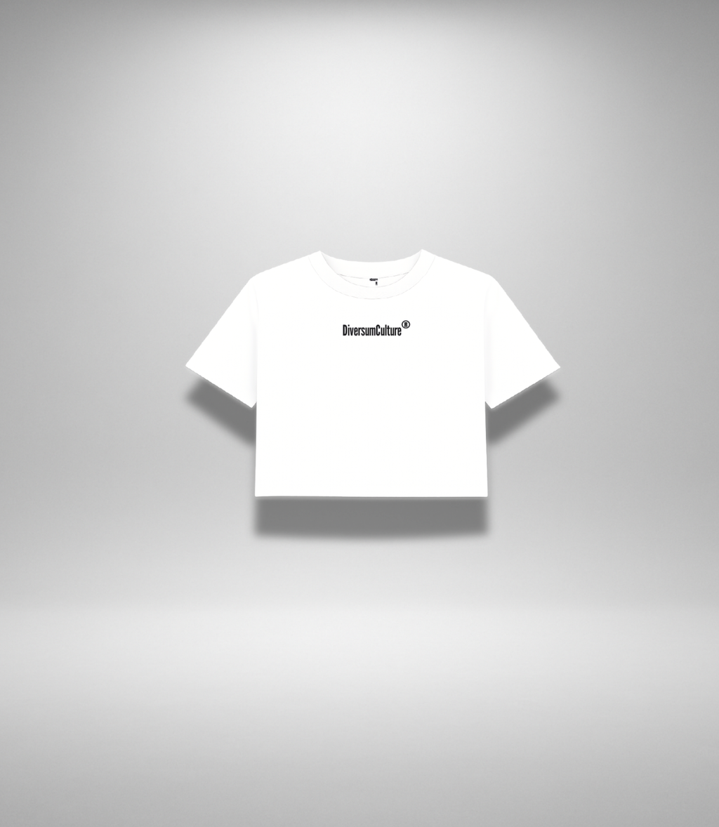 Crop top Line Women White DIVERSUM