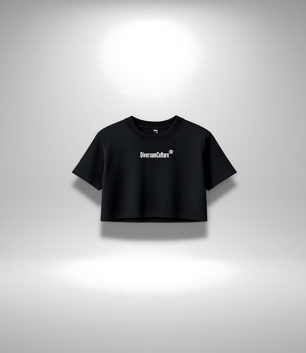 Crop top Line Women Black DIVERSUM