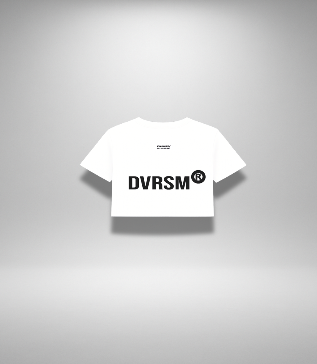 Crop top Line Women White DIVERSUM