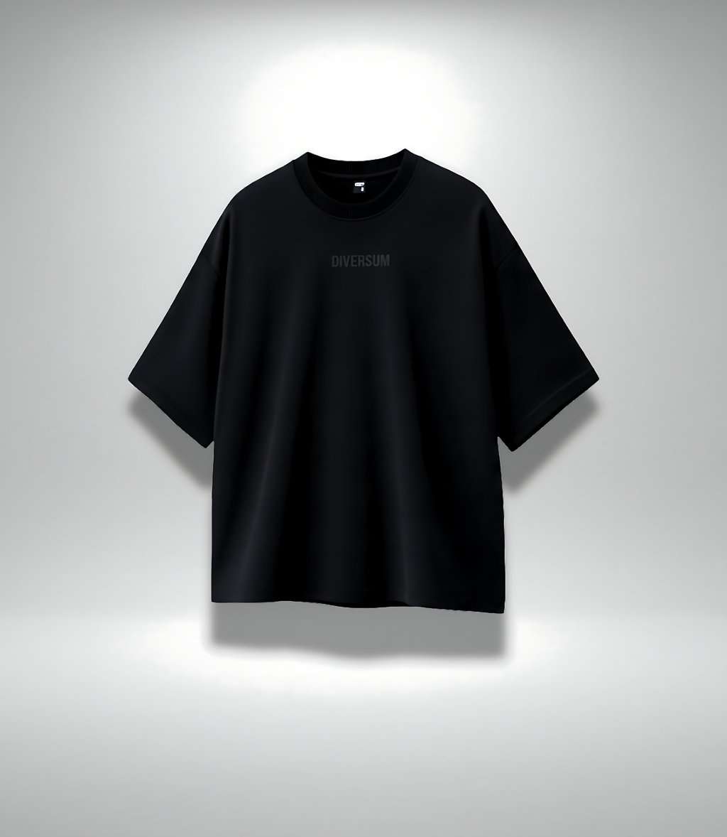 T-shirt Line Basic Black DIVERSUM